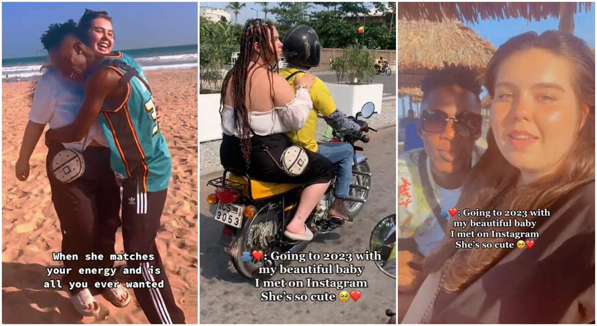 Video: This man met Oyinbo woman online and they have fallen in love