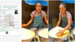 20-year-old lastborn who sells garri gets admission, seeks customers so she can train herself in school