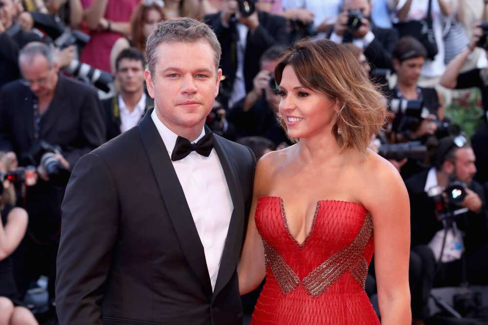 Matt Damon and wife