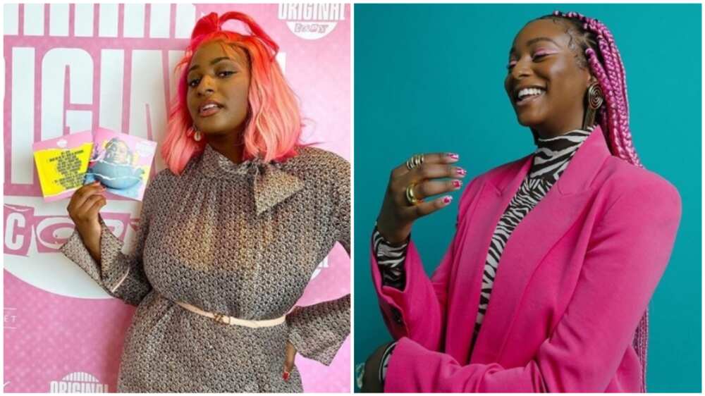 DJ Cuppy takes mom out for her first ride in Ferrari gift DJ Cuppy takes mom out for her first ride in Ferrari gift