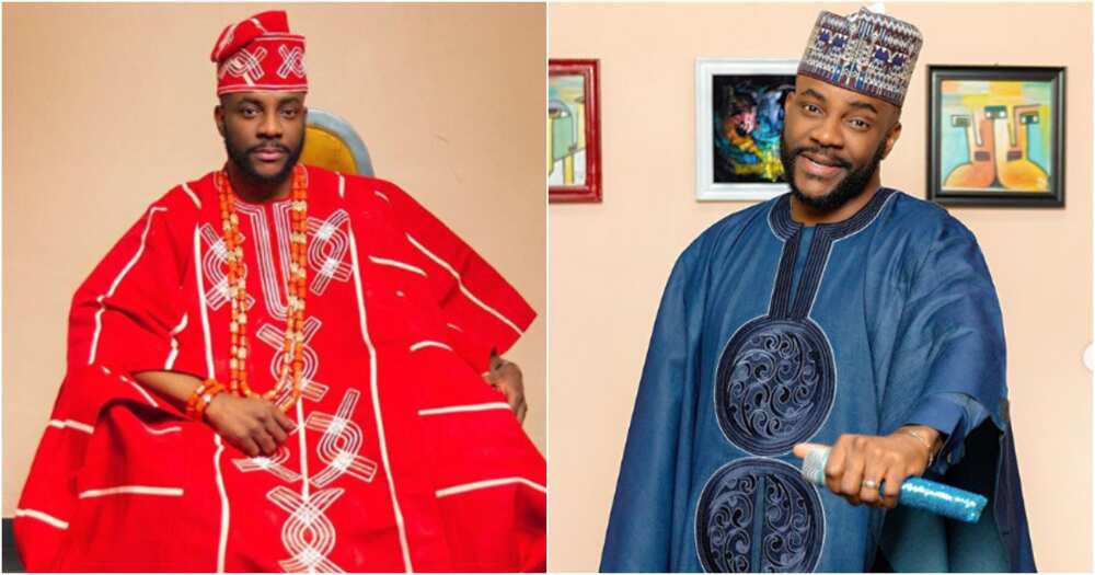 Photos of Ebuka in traditional looks.