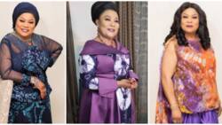 African fashion: 10 times Nollywood star Sola Sobowale rocked adire ensembles