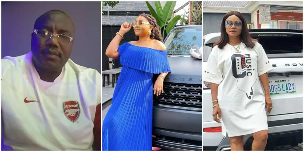 Reactions as Mercy Aigbe's ex-hubby, Lanre Gentry, shares Tiktok video of Iyabo Ojo