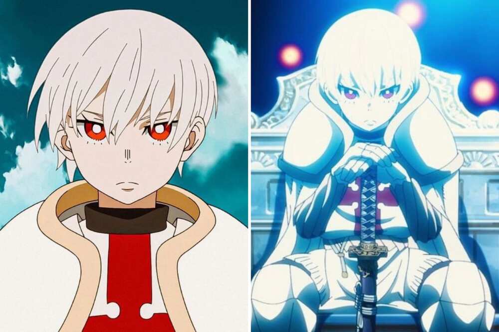 Aesthetic white-haired anime boy Aesthetic white-haired anime boy