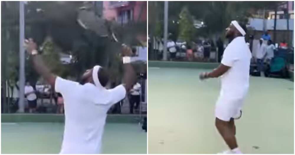 Davido shows off skills