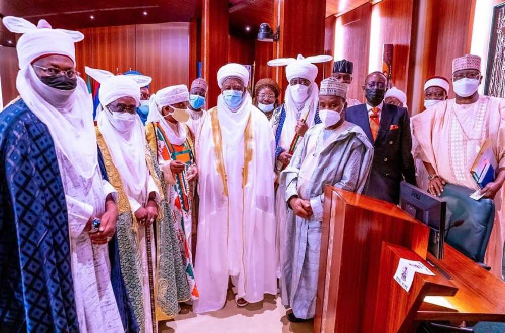 Matsalar tsaro: Sarkin Musulmi da Oonin Ife sun fadawa Buhari tilas ya canza dabarun yaki