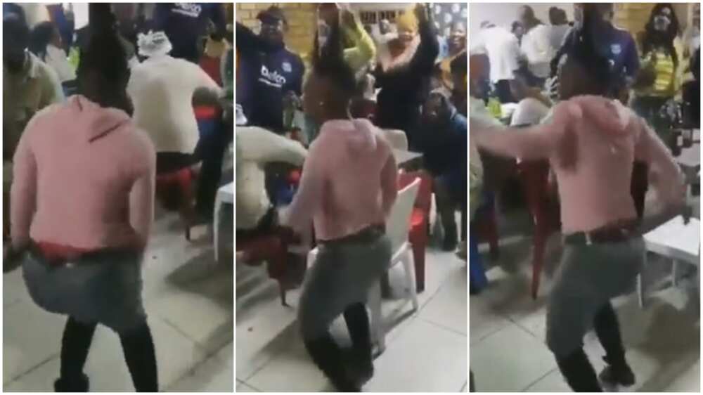 Pitori Huns, SA Woman, Dances With Beer Bottle on Head, Pretoria, Twitter