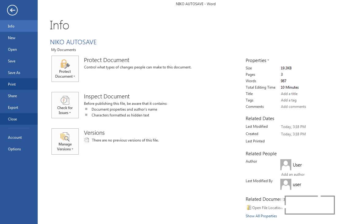 how to turn on autosave in word 2000