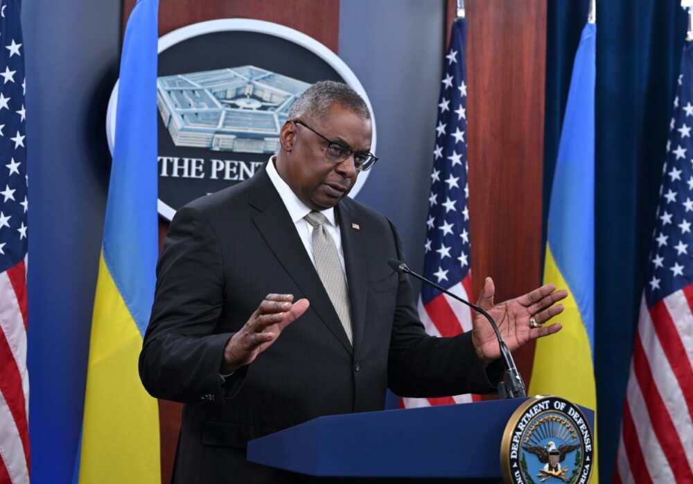 US Defense Secretary Lloyd Austin speaks during a press conference at the Pentagon on November 16, 2022