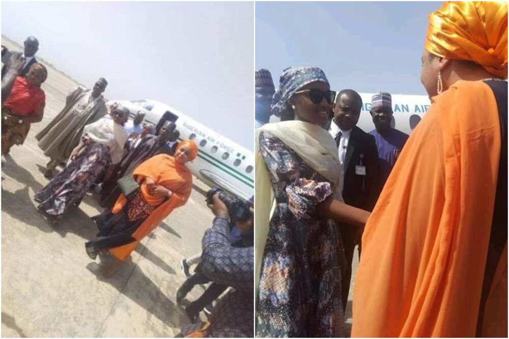 Nigerians kick as Buhari’s daughter uses presidential jet for personal engagement, presidency reacts
