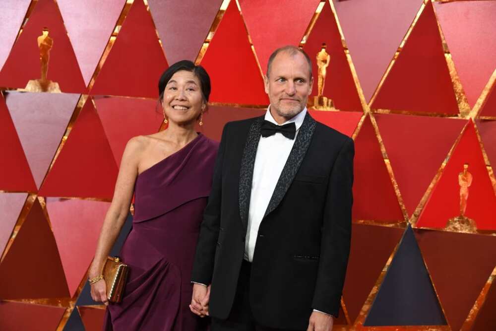 Woody Harrelson and his wife Laura Louie in Hollywood, California