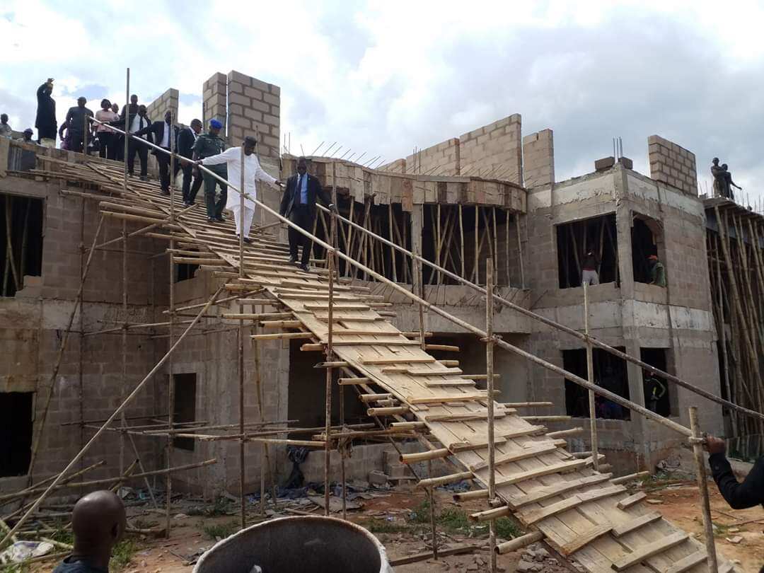 Gov Ugwuanyi inspects ongoing construction of Enugu state secretariat annex at Nsukka - Latest News in Nigeria & Breaking Naija News 24/7 | LEGIT.NG