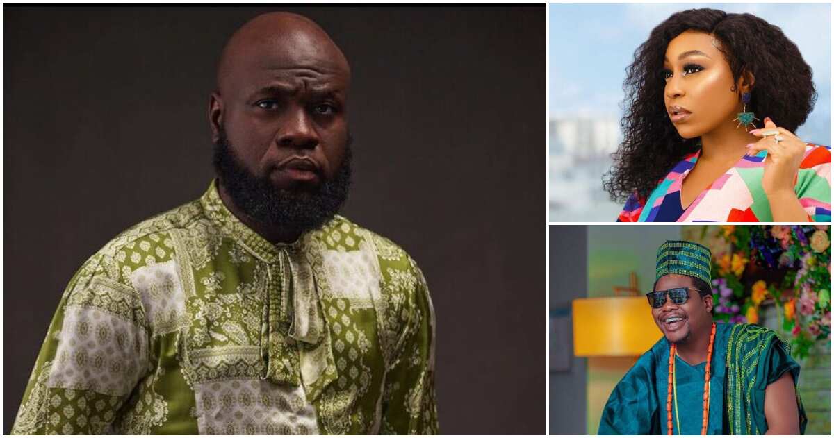 See funny Nigerian celebrities' reaction to Lasisi Elenu's video on Nollywood directors on set