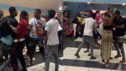 Drama as man asks lady to pull clothes he bought for her in public after seeing lover with another man