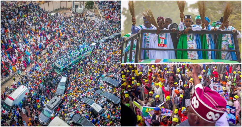 Kano APC rally, Bola Tinubu, Atiku Abubakar, 2023 general election, PDP