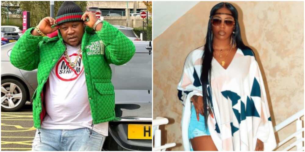 Cubana Chiefpriest shares photo with Tiwa Savage