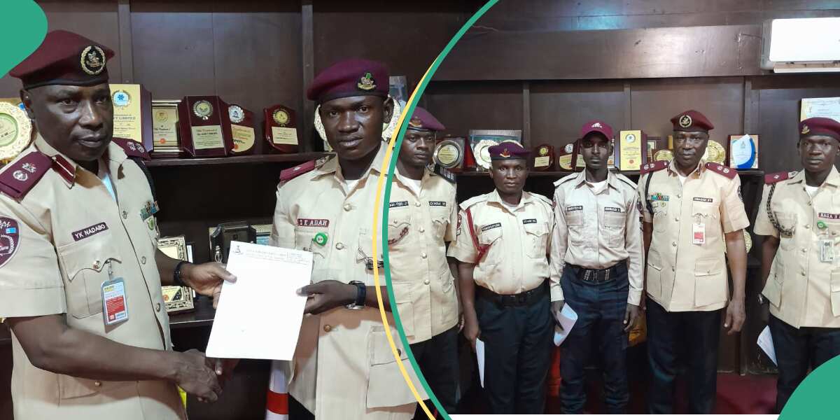 See what Nigerians said as FRSC presents commendation letters to officials who returned N8.7m