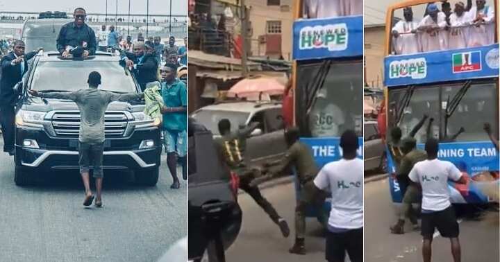 Man attempts to recreate Peter Obi's viral photo, Tinubu's supporter