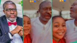 "I no fit hug my uncle like this": Reactions as Kanayo O Kanayo's niece shares video made with him