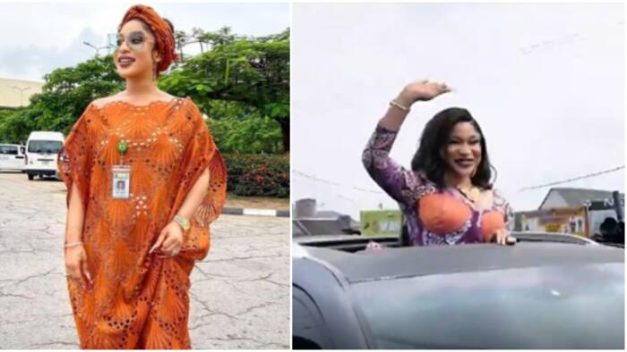 Her excellency: Mammoth crowd receives Tonto Dikeh on her homecoming to Rivers state