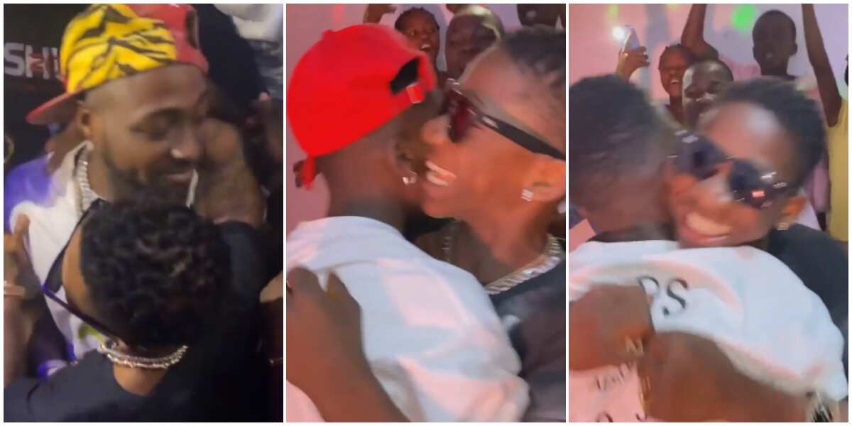 Ikorodu Bois recreate epic moment of reunion between Wizkid and Davido, video goes viral, sparks reactions