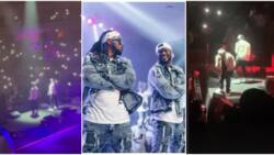 Peter Okoye speaks on retirement as Psquare shuts down London, D'banj joins them on stage in exciting videos