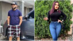 "Clout meets cloutina": Reactions as Bobrisky gushes over photo of Yul Edochie after actor hailed himself
