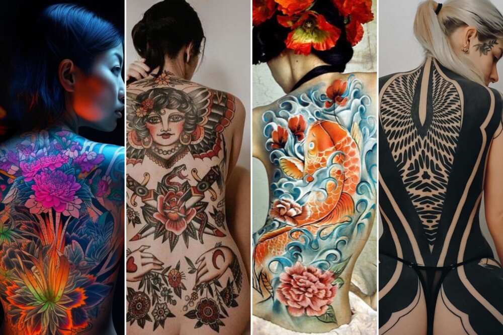 full back tattoo designs