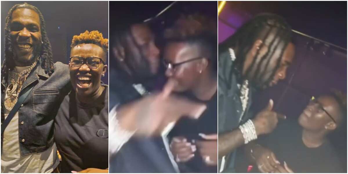 You dey gossip me: Hilarious reactions as Real Warri Pikin shares video of Burna Boy whispering in her ears