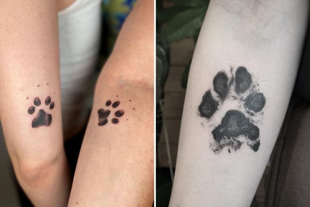 Mother and son matching tattoos