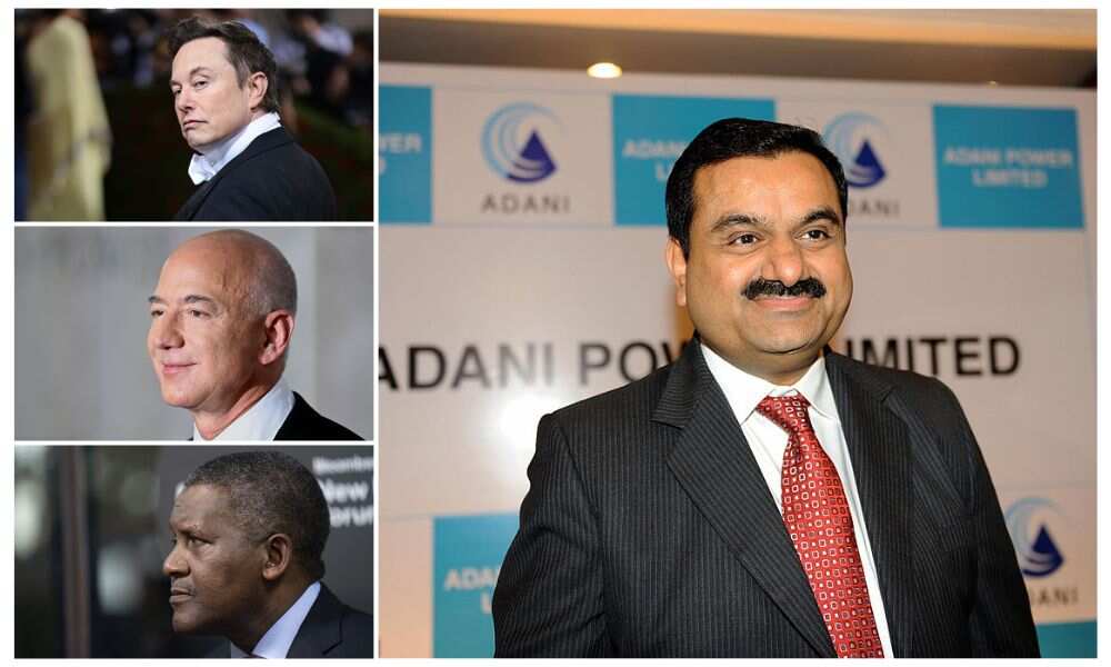 Elon Musk, Aliko Dangote, Jeff Bezos