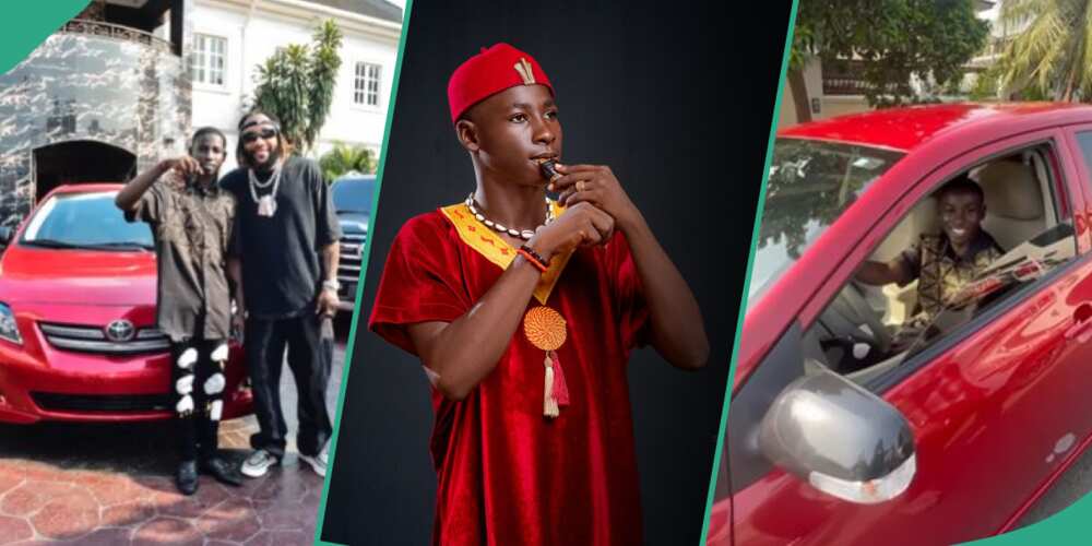 Record label boss KCee gifts young flautist Ojazzy a new car