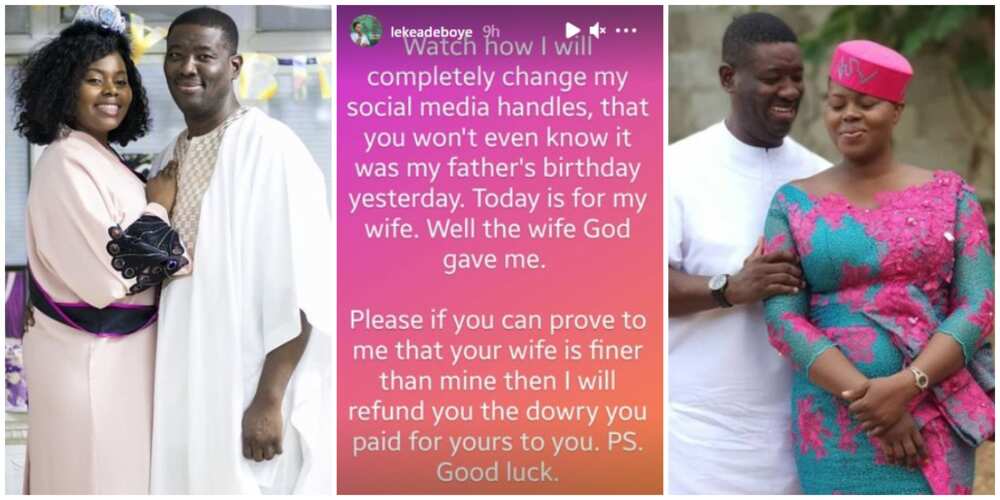Pastor Adeboye's Leke Adeboye celebrates his wife with fun storytelling photos