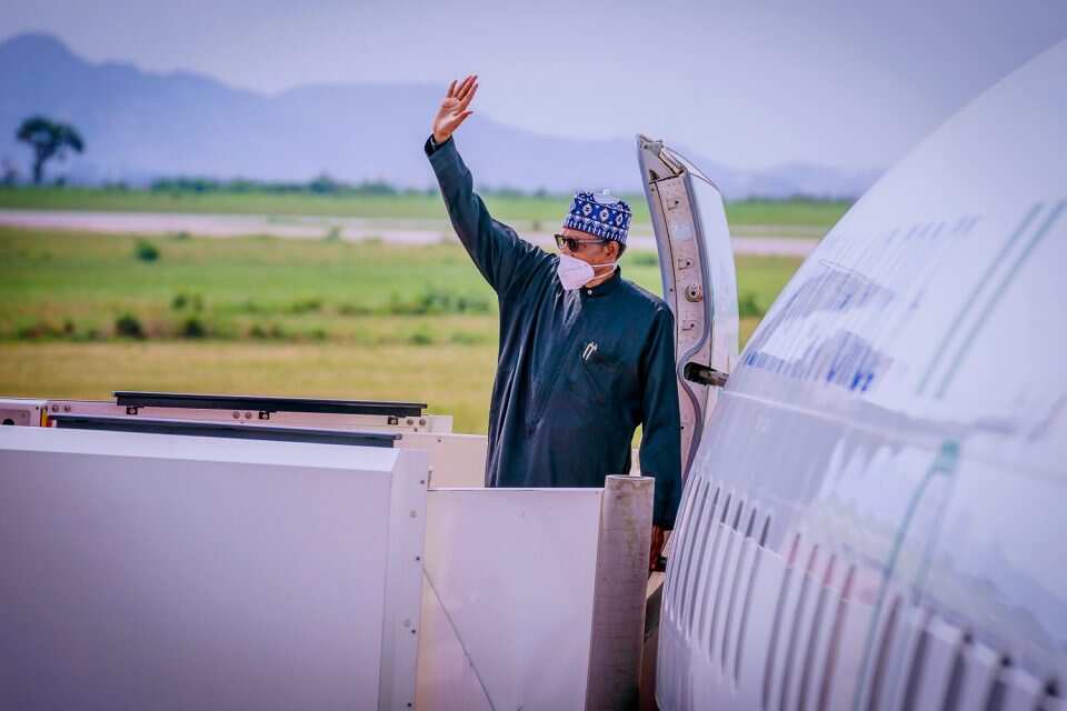 Buhari departs Nigeria