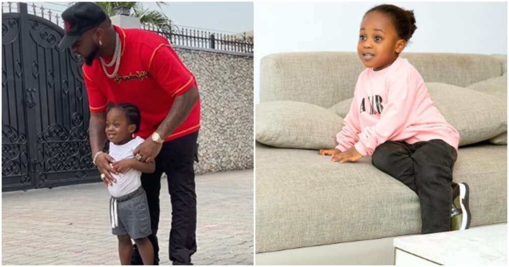 Nigerian singer Davido and late son Ifeanyi