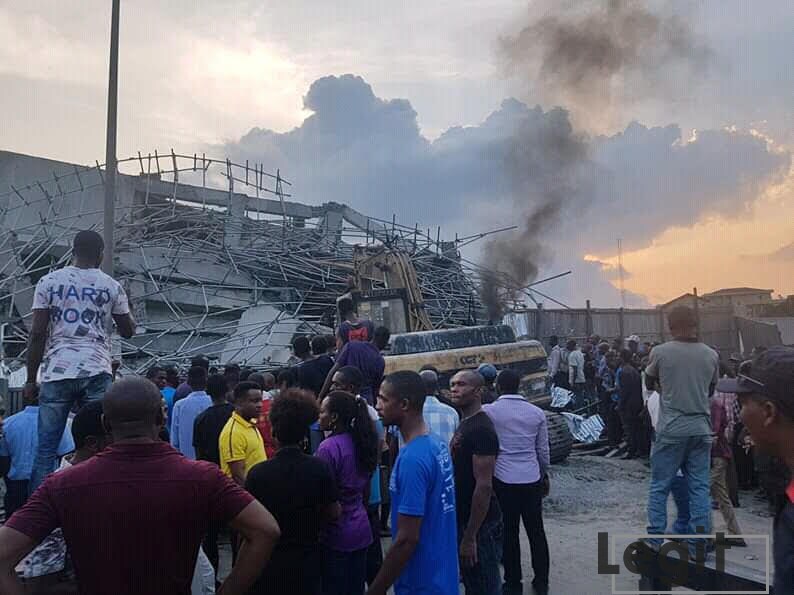 Breaking: Over 200 construction workers trapped as 7-storey building collapses in Port Harcourt