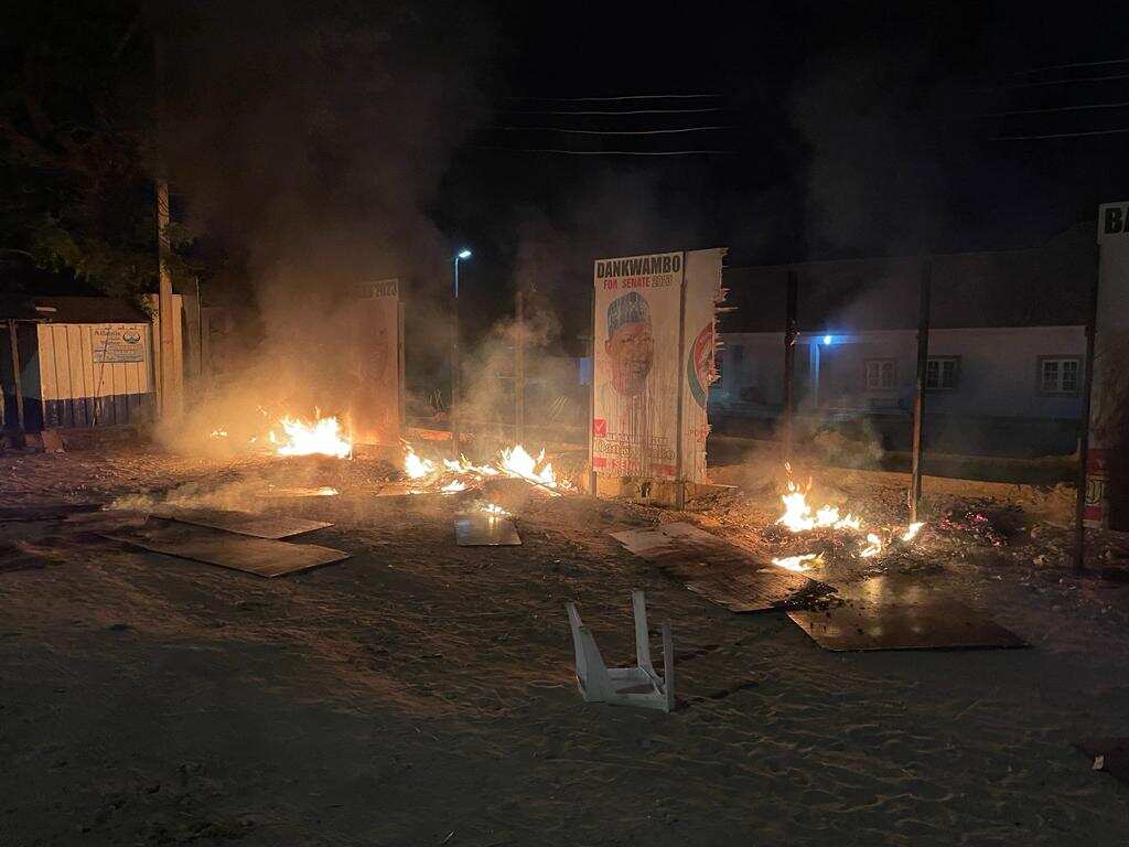 PDP governorship campaign office on fire in top Arewa state, APC indicted