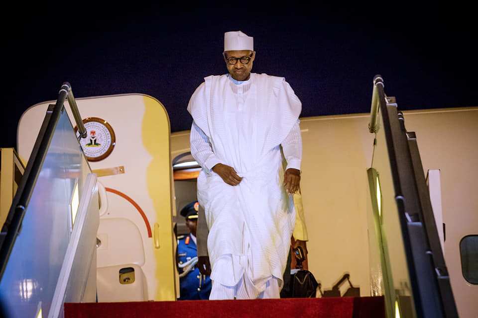President Buhari arrives Dakar, Senegal ahead of Presidential Inauguration Ceremony on 1st April 2019