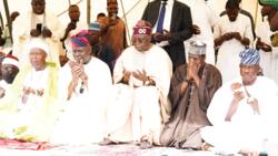 Eid-el-Fitr: Photos emerge as Tinubu, Obanikoro, others pray at Dodan Barack
