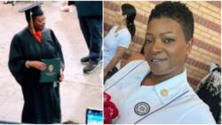 It's all Black joy: Mum of 2 earns degree to officially become registered nurse; goddaughter celebrates her