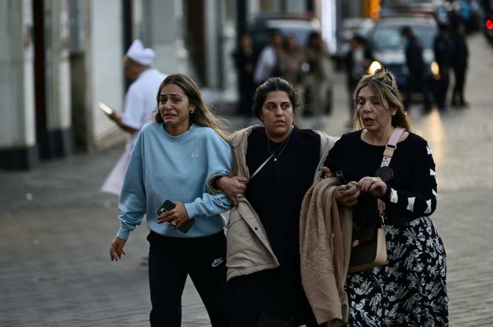 People fled as Turkish policemen sought to secure the area after the blast People fled as Turkish policemen sought to secure the area after the blast