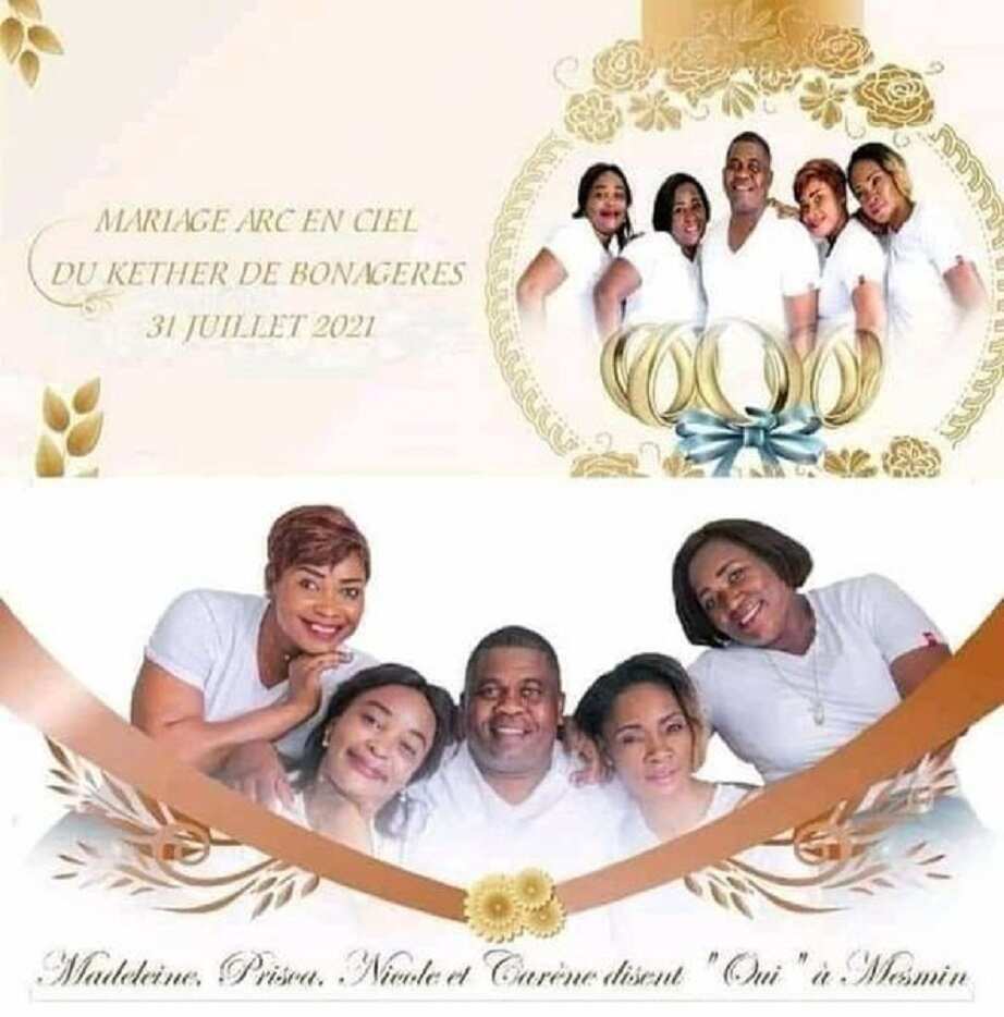 Hotunan mutumin da yayi wuff da mata hudu a rana daya sun janyo cece-kuce. Hoto daga thecable.ng Hotunan mutumin da yayi wuff da mata hudu a rana daya sun janyo cece-kuce. Hoto daga thecable.ng