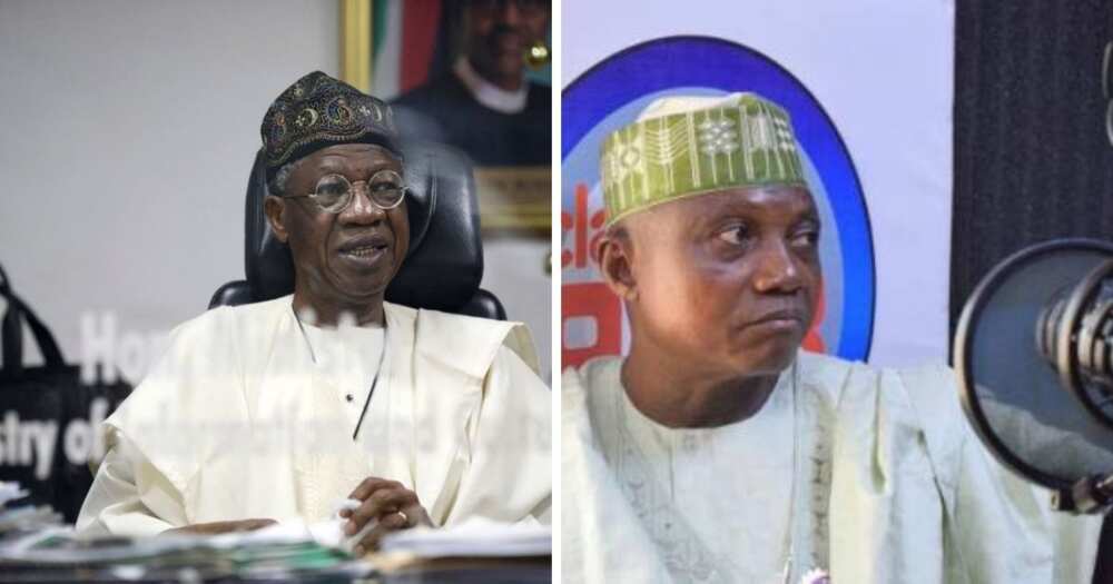 Information Minister, Lai Mohammed and Media aide to Buhari, Garba Shehu