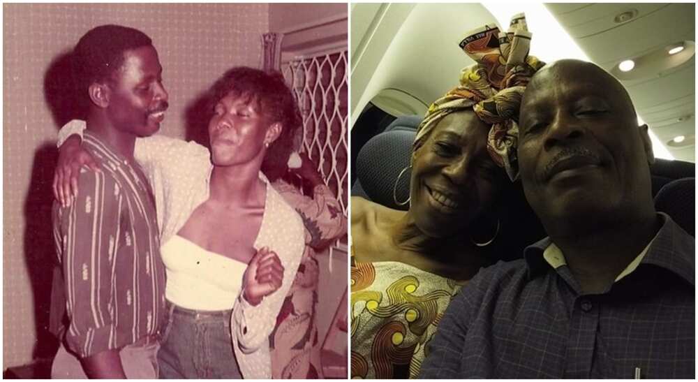 Throwback photo of Nigerian man and his wife in 1982.