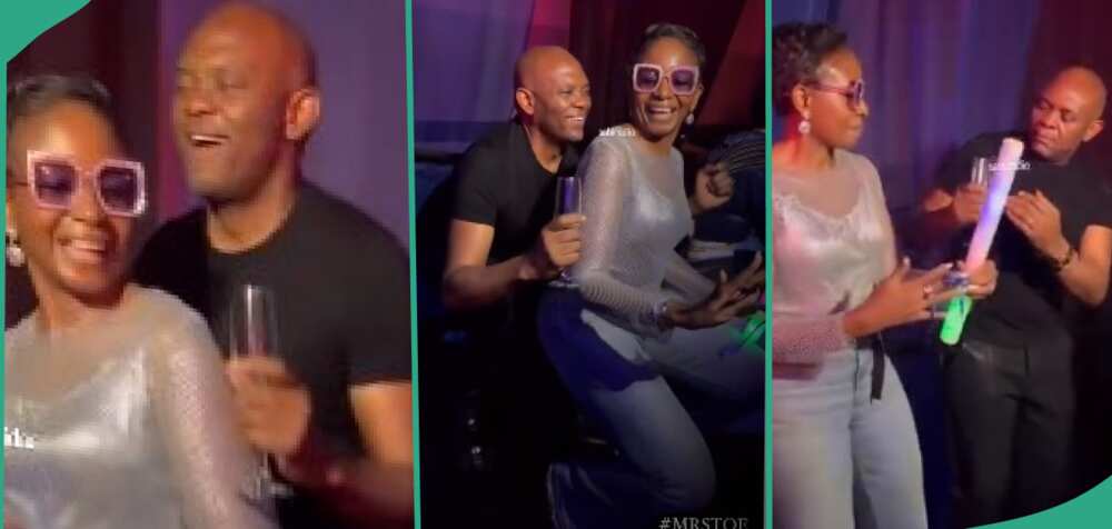 Billionaire Tonu Elumelu and wife dance happily at UBA End of the Year party