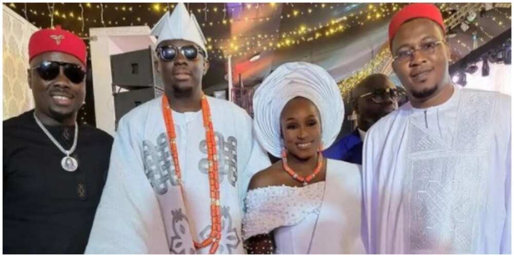 Photos of Williams Olaoluwa with his bride and guests.