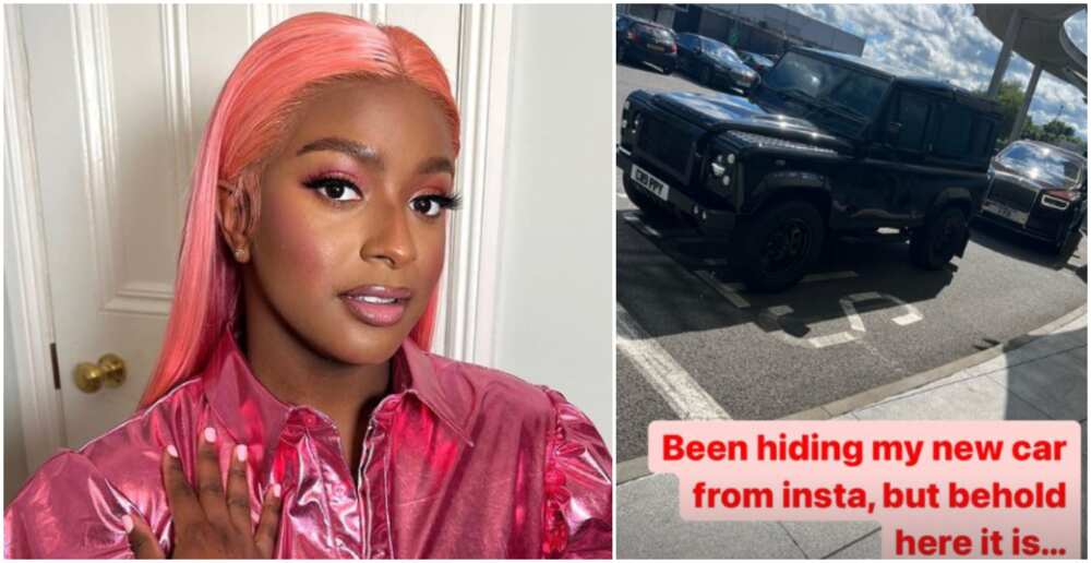 Cuppy reveals she bought a new car