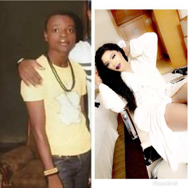 Funny reactions from Nigerians as Bobrisky dresses as a man to attend his father’s birthday