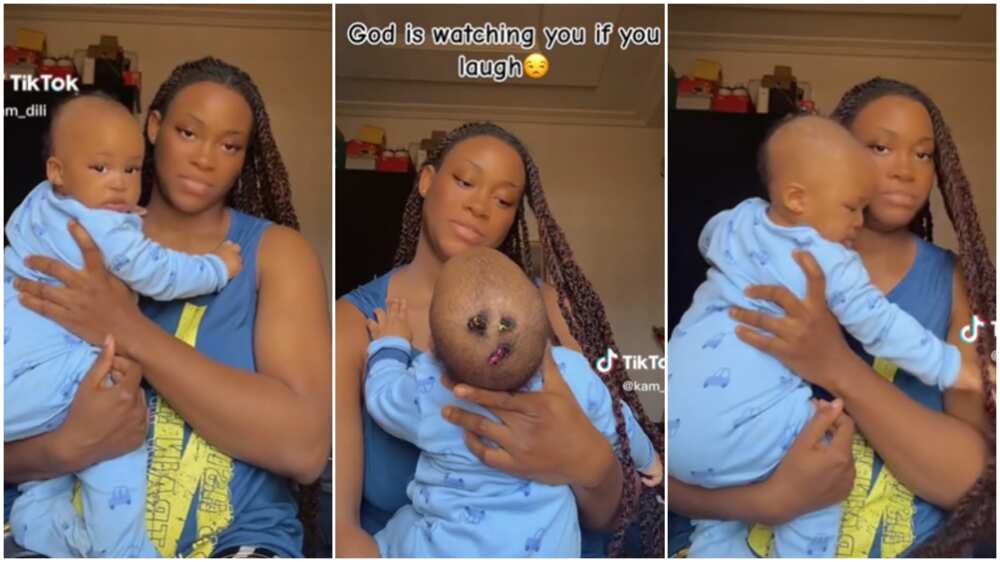 My Sister Did This to My Baby”: Nigerian Lady Shares Video of Kid With  Scanty Hairstyle, Stirs Reactions 