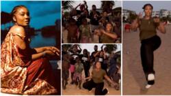 "You deserve it": Video of Osas Ighodaro dancing with kids on set over AMVCA nomination leaves fans gushing